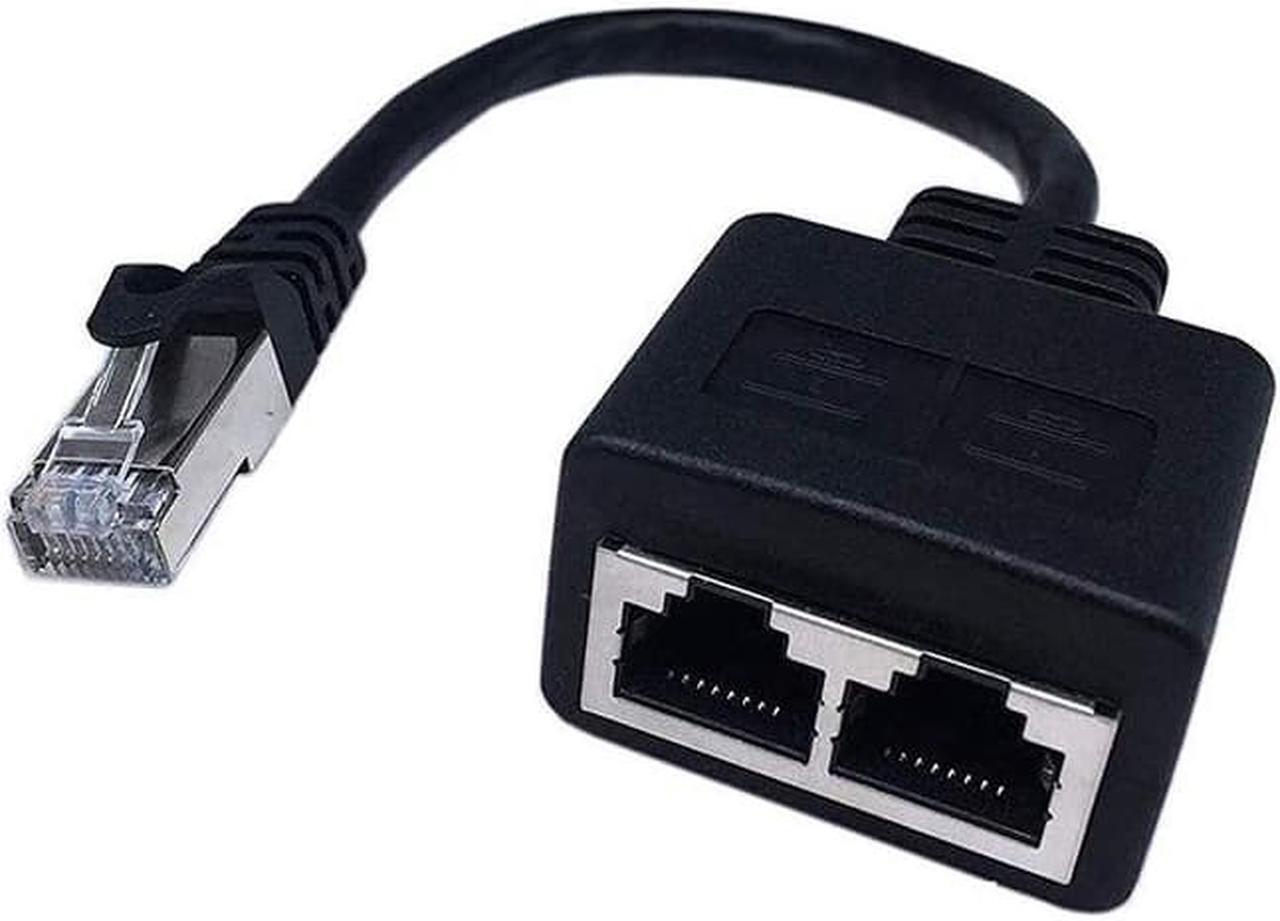 Main image of 4XEM 2-to-1 RJ45 Splitter Cable Adapter F/M- CAT6 4XCAT6SPLITTER