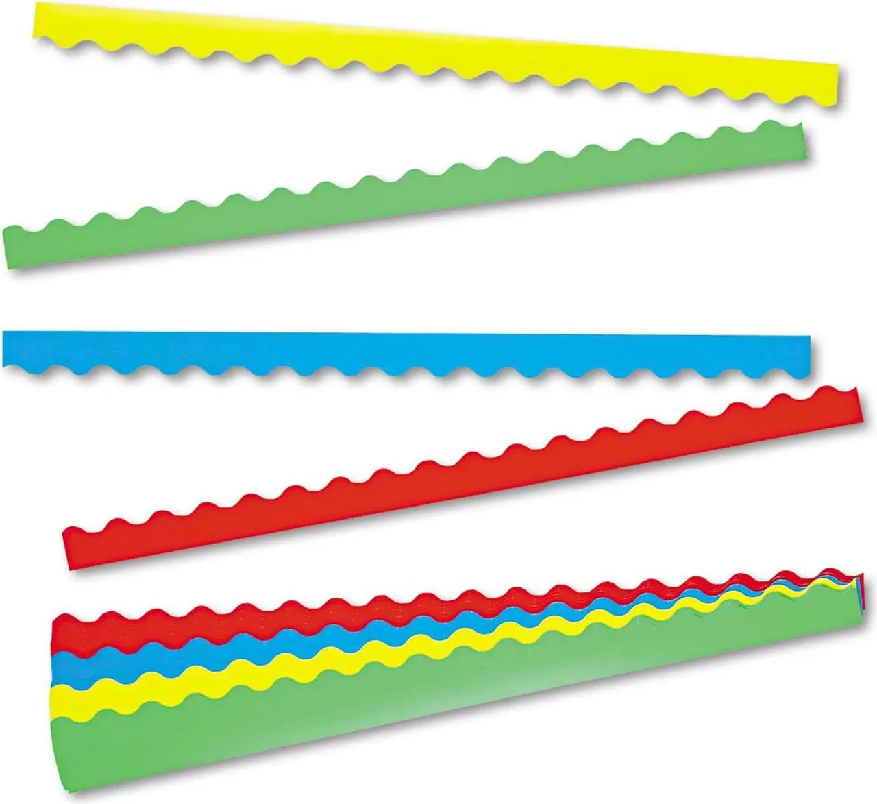 Alt view image 8 of 15 - Trend Terrific Trimmers Border Variety Pack 2 1/4 x 39 Assorted Colors 48/Set