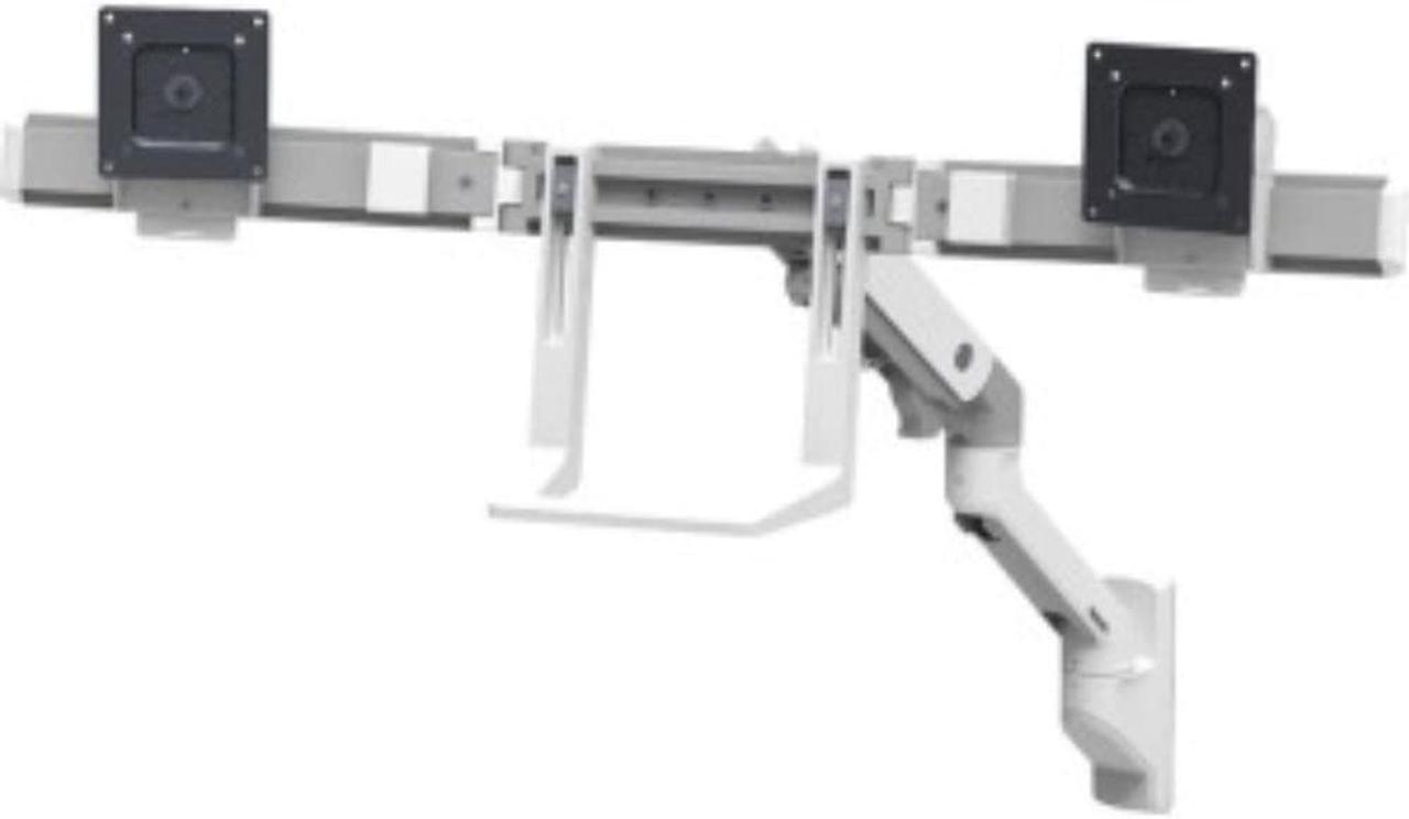 HX WALL DUAL MONITOR ARM BRIGHT