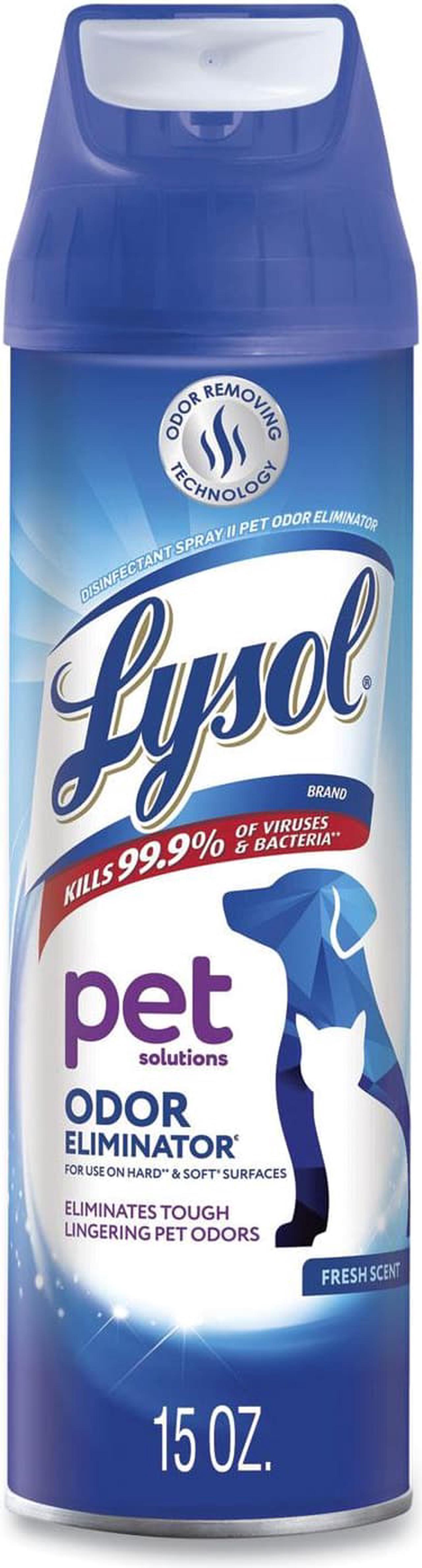 Main image of Lysol Disinfectant Spray II Pet Odor Eliminator Fresh 15 oz Spray 12/Ctn