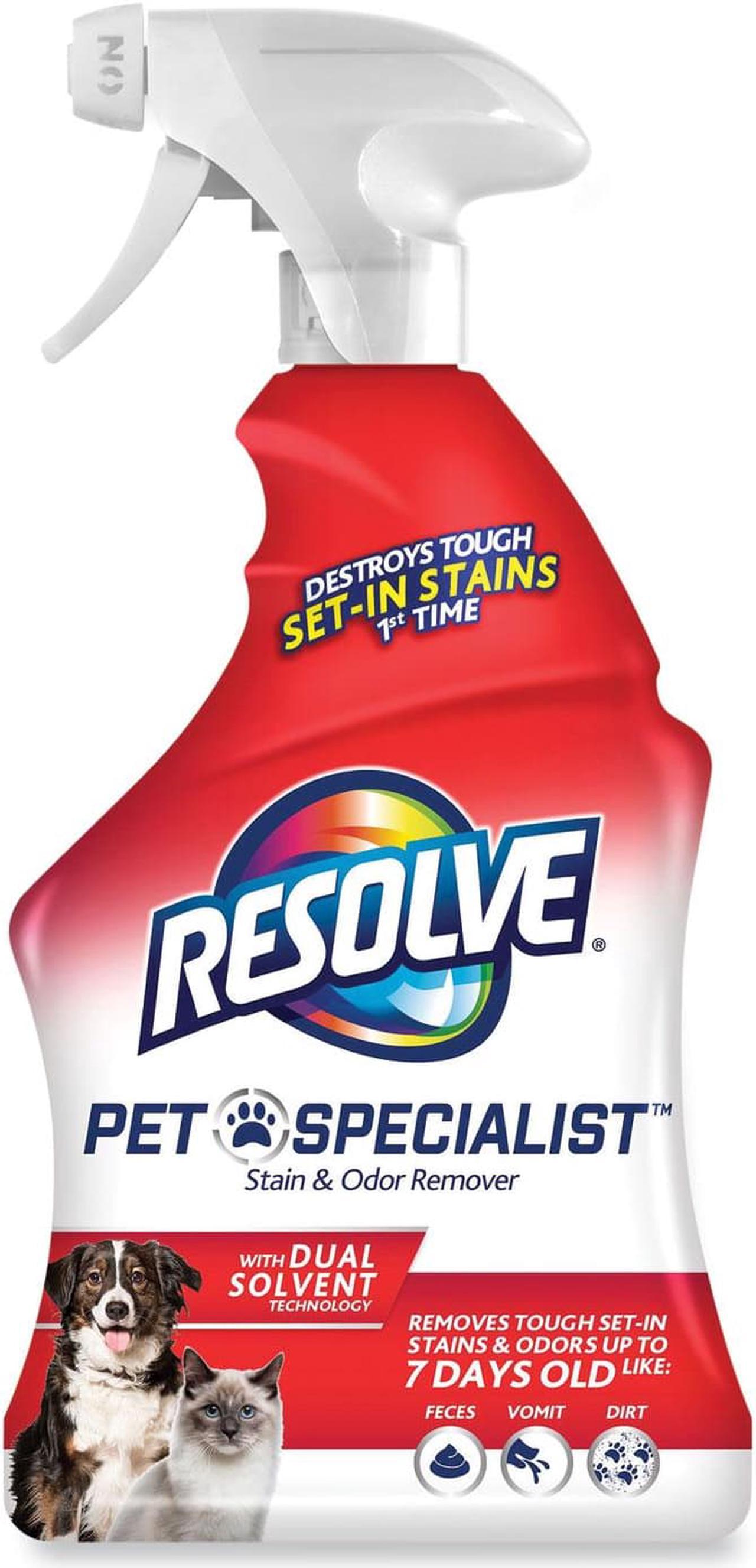 Main image of Resolve Pet Specialist Stain and Odor Remover Citrus 32 oz 12/Carton