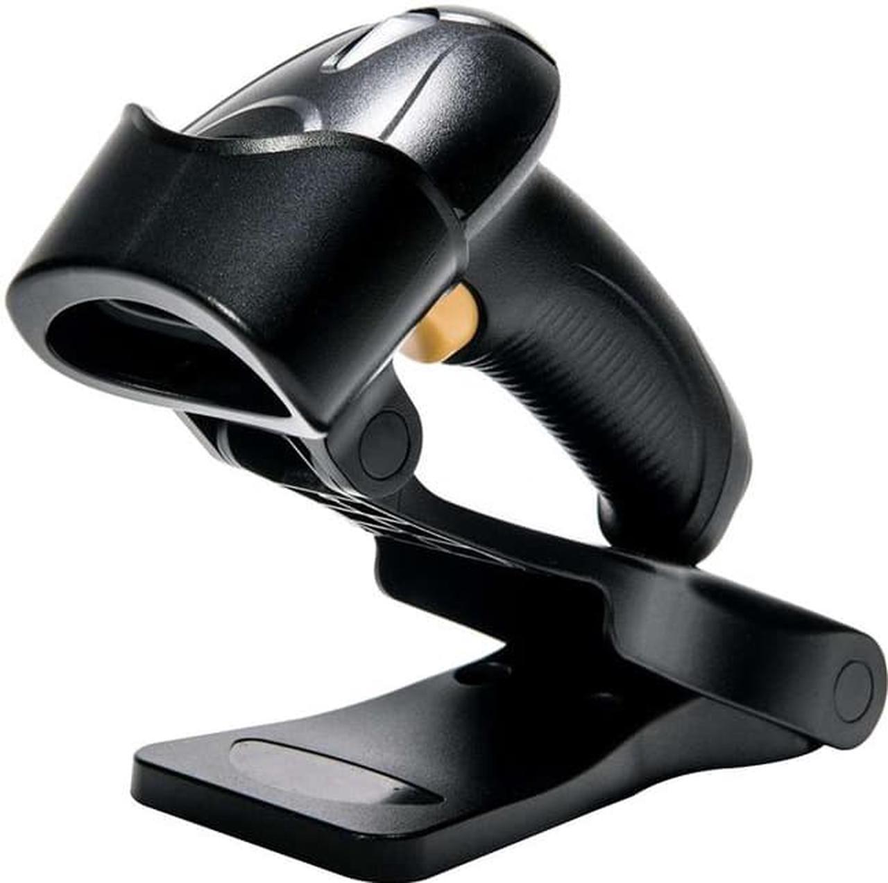 Star Micronics Wireless Bluetooth 1D/2D Barcode Scanner - Black - Wireless Connectivity - 1D, 2D - Imager - Bluetooth - Black - Stand Included - IP42