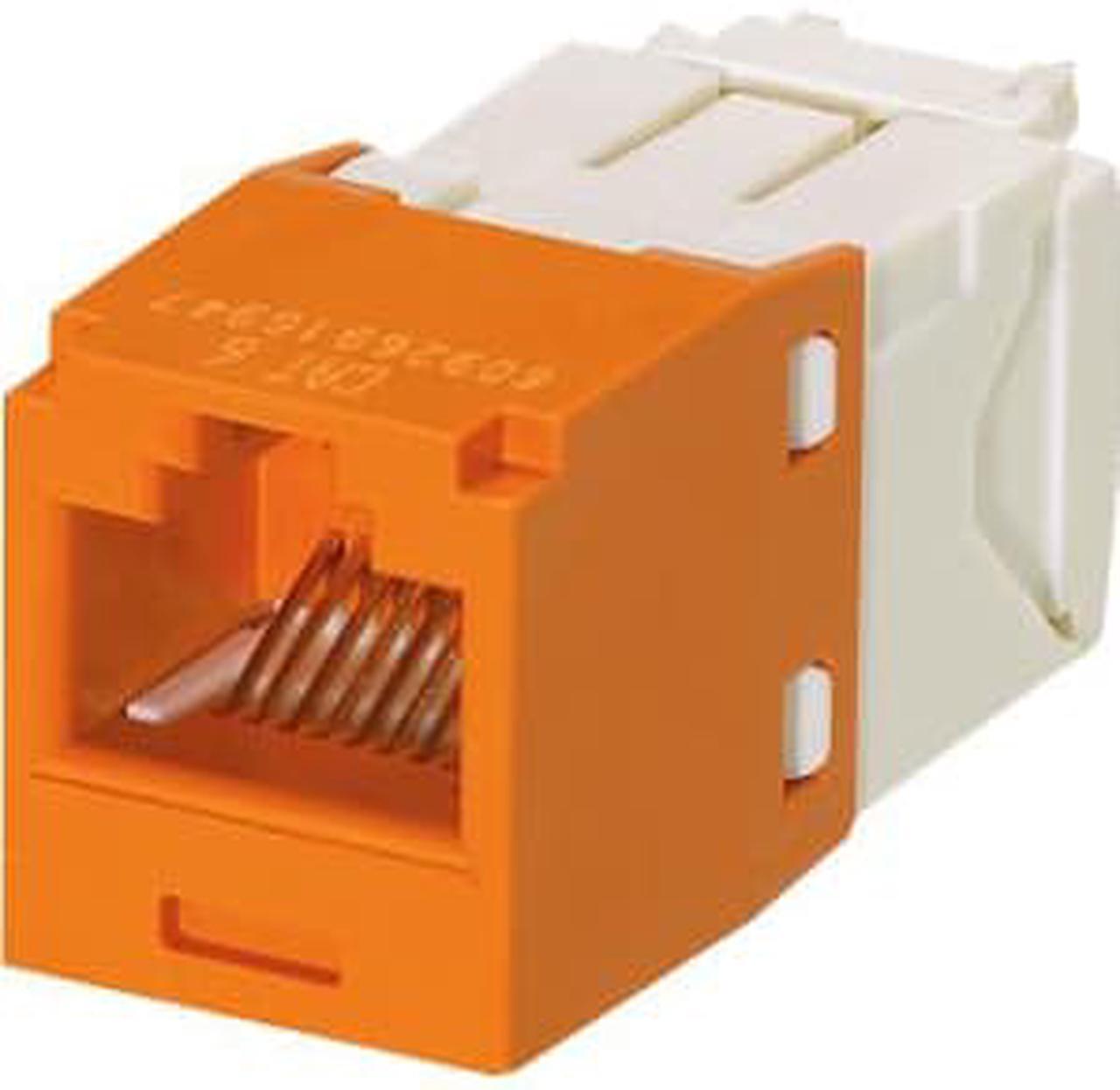 Alt view image 3 of 4 - Panduit CJ688TGOR Category-6 8-Wire TG-Style Jack Module, Orange