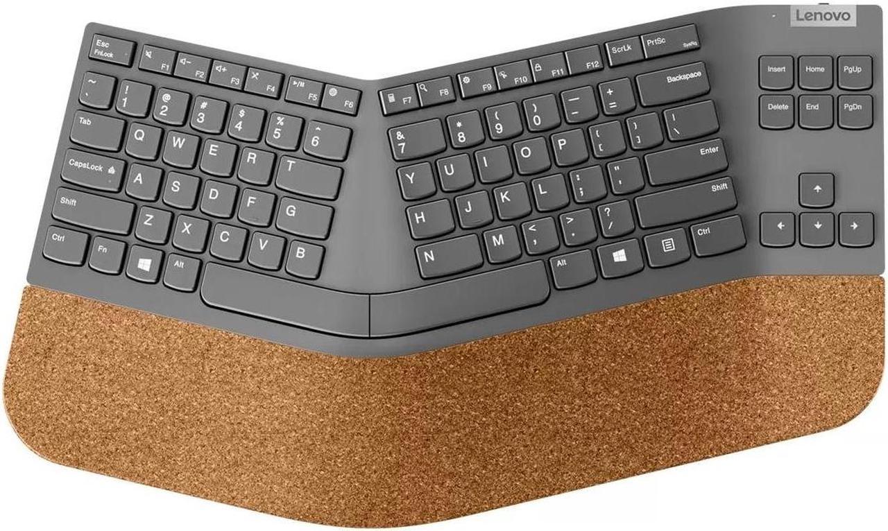 Lenovo 4Y41C33748 Storm Gray RF Wireless Wireless Split Keyboard - US English - Wireless Connectivity - 2.40 GHz - English (US) - PC