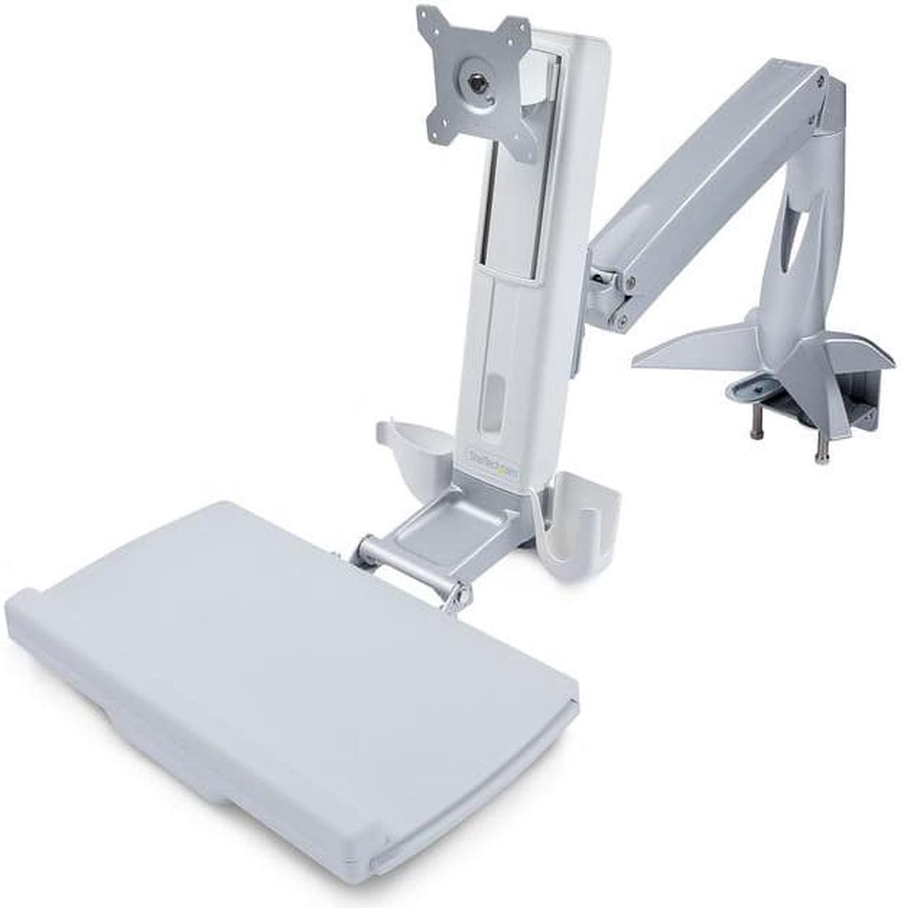 StarTech Sit-Stand Monitor Arm Keyboard Tray Desk Mount up to 27" SITSTANDARM1MS