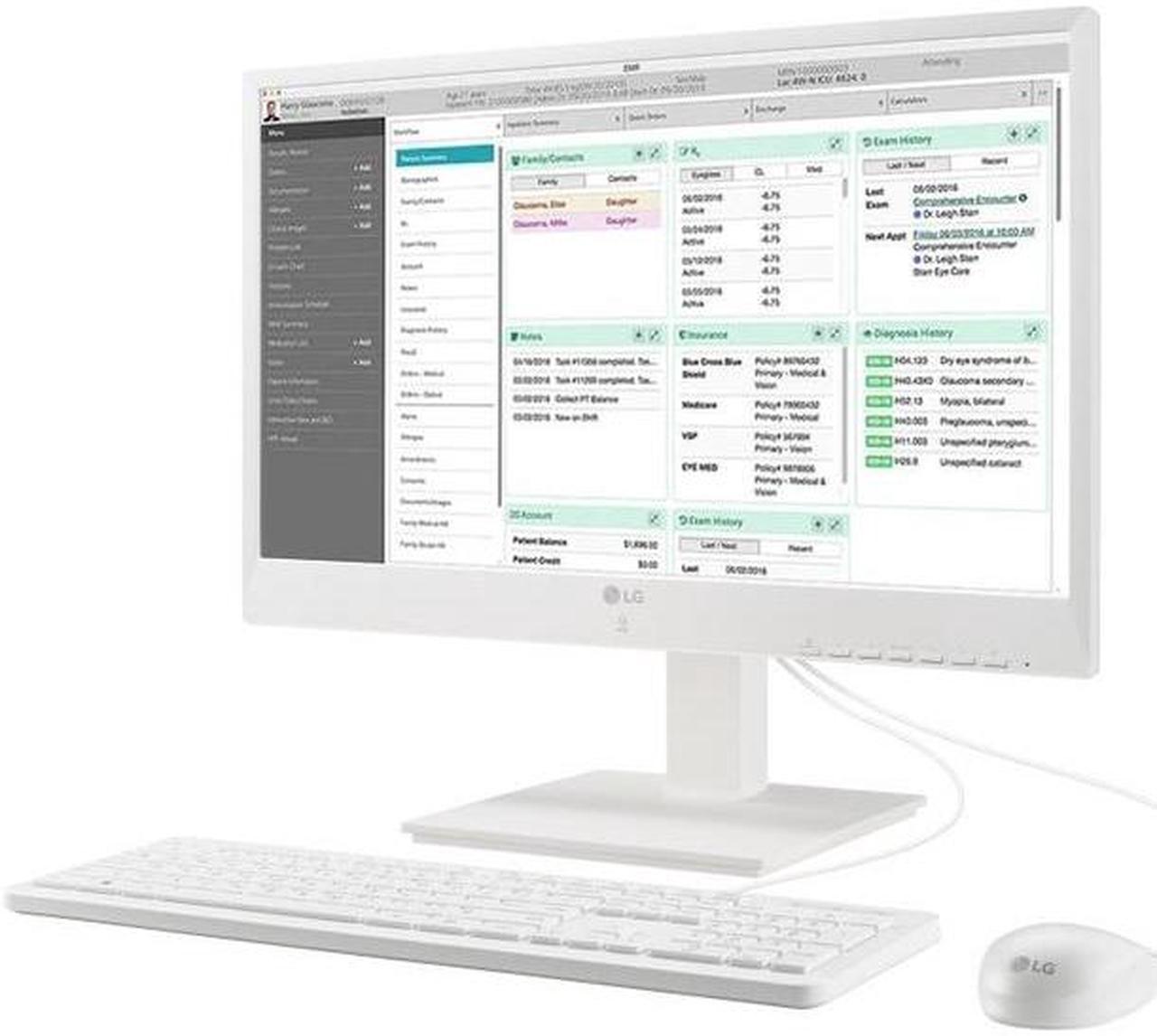 LG 24CN670NK6N 24" IPS FHD All-in-One Thin Client for Medical & Healthcare with Dual-band RFID & Quad-core Processor