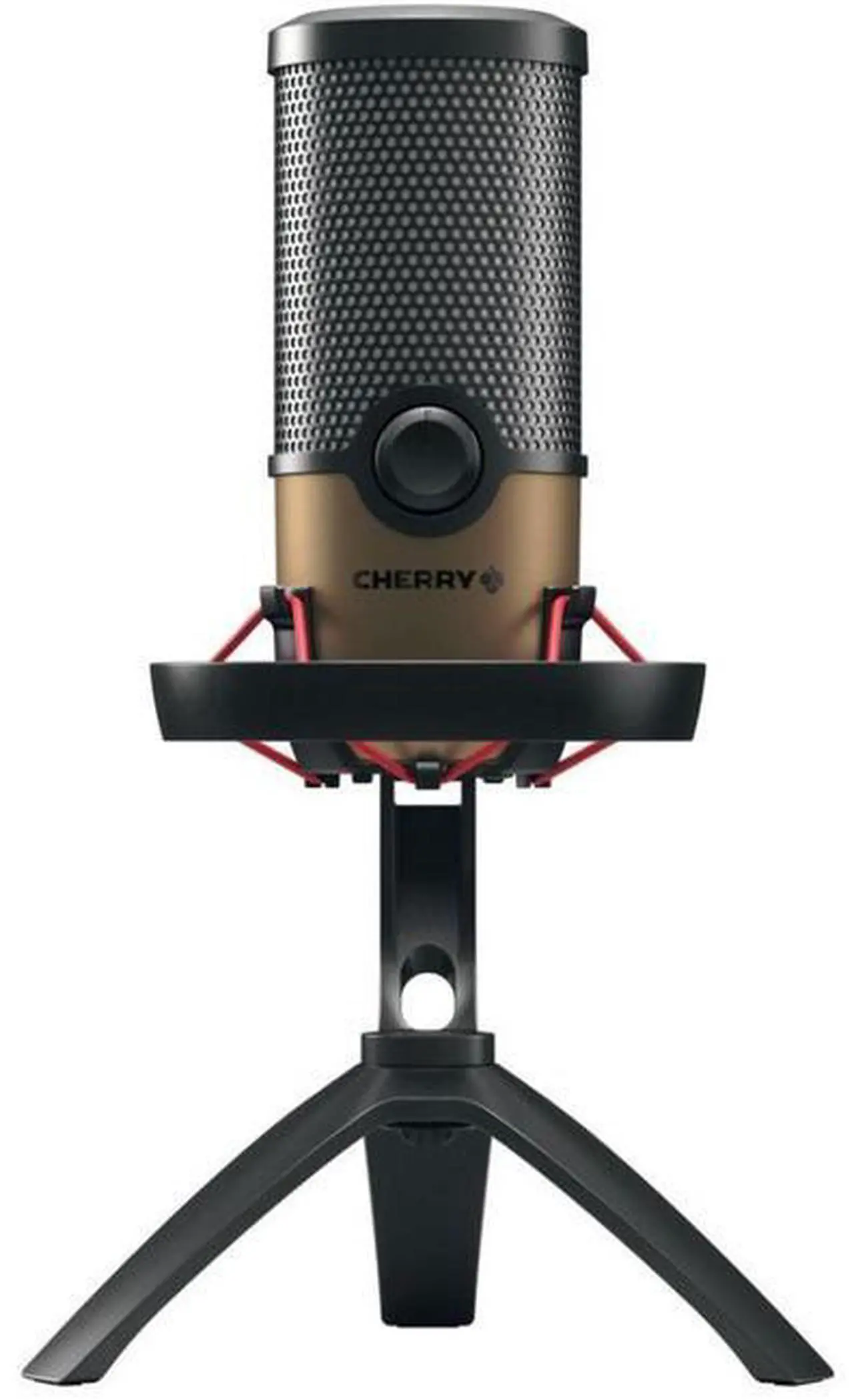 Alt view image 9 of 11 - CHERRY UM 9.0 PRO RGB Wired Microphone - Black, Copper - 8.20 ft - Stereo - 20 Hz to 20 kHz - Cardioid, Bi-directional, Omni-directional - Stand Mountable - USB 2.0