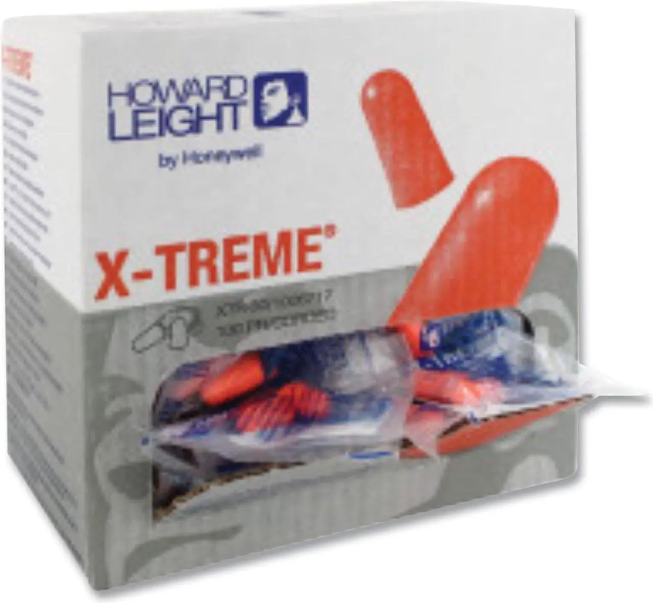 Alt view image 3 of 3 - Honeywell Howard Leight Ear Plugs,Corded,Bullet,32dB,PK100  XTR-30