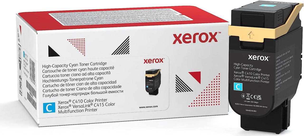 Xerox High Yield Laser Toner Cartridge Box Return Program Cyan 006R04686