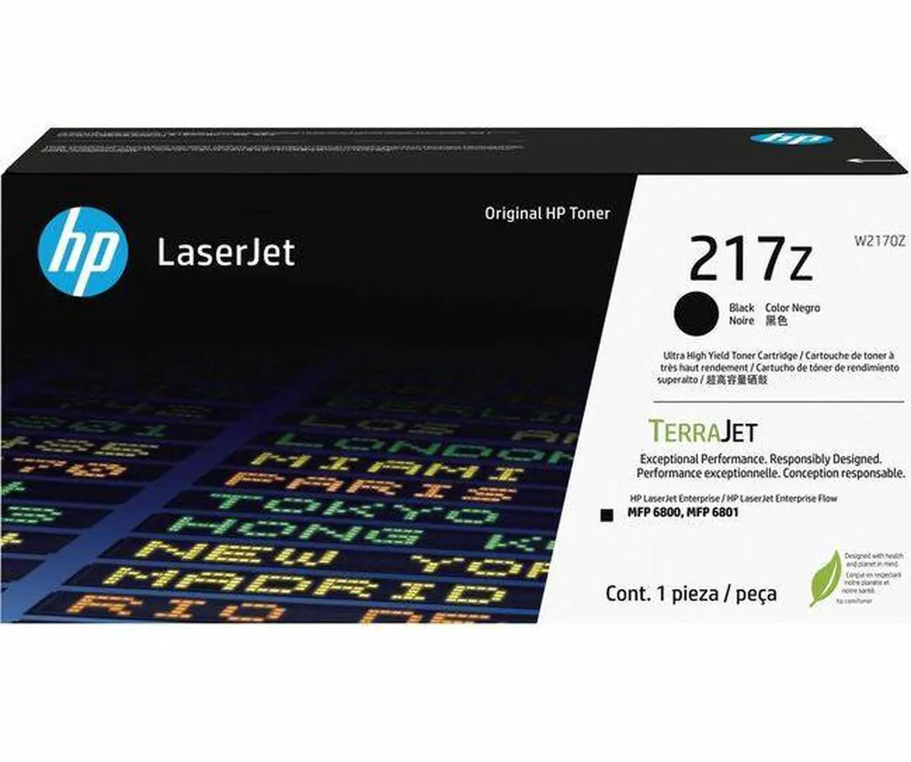 Main image of HP 217Z Blk Original LaserJet Toner Crtg, Average cartridge yields 32,000