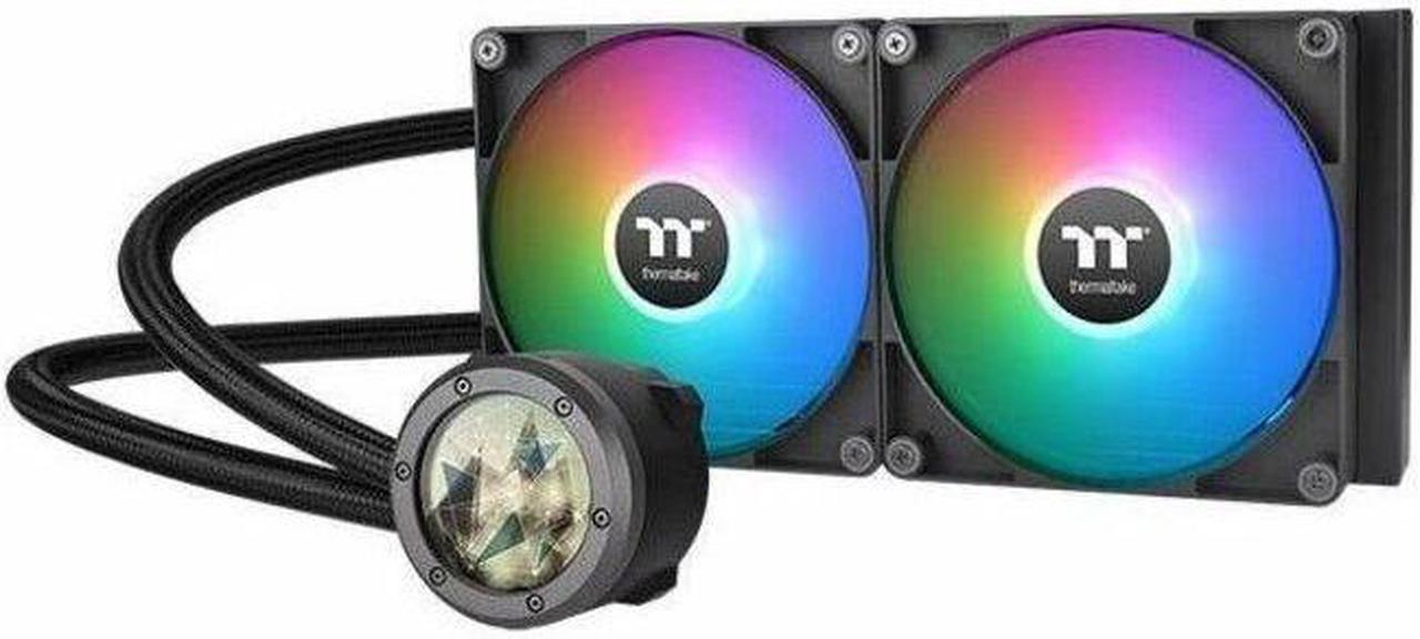 Thermaltake TH280 V2 Ultra ARGB Sync/AlO Liquid Cooler/ARGB Fan 140*2/PWM 500~1800rpm/Water Block 2.1" LCD/Black, CL-W385-PL14SW-A