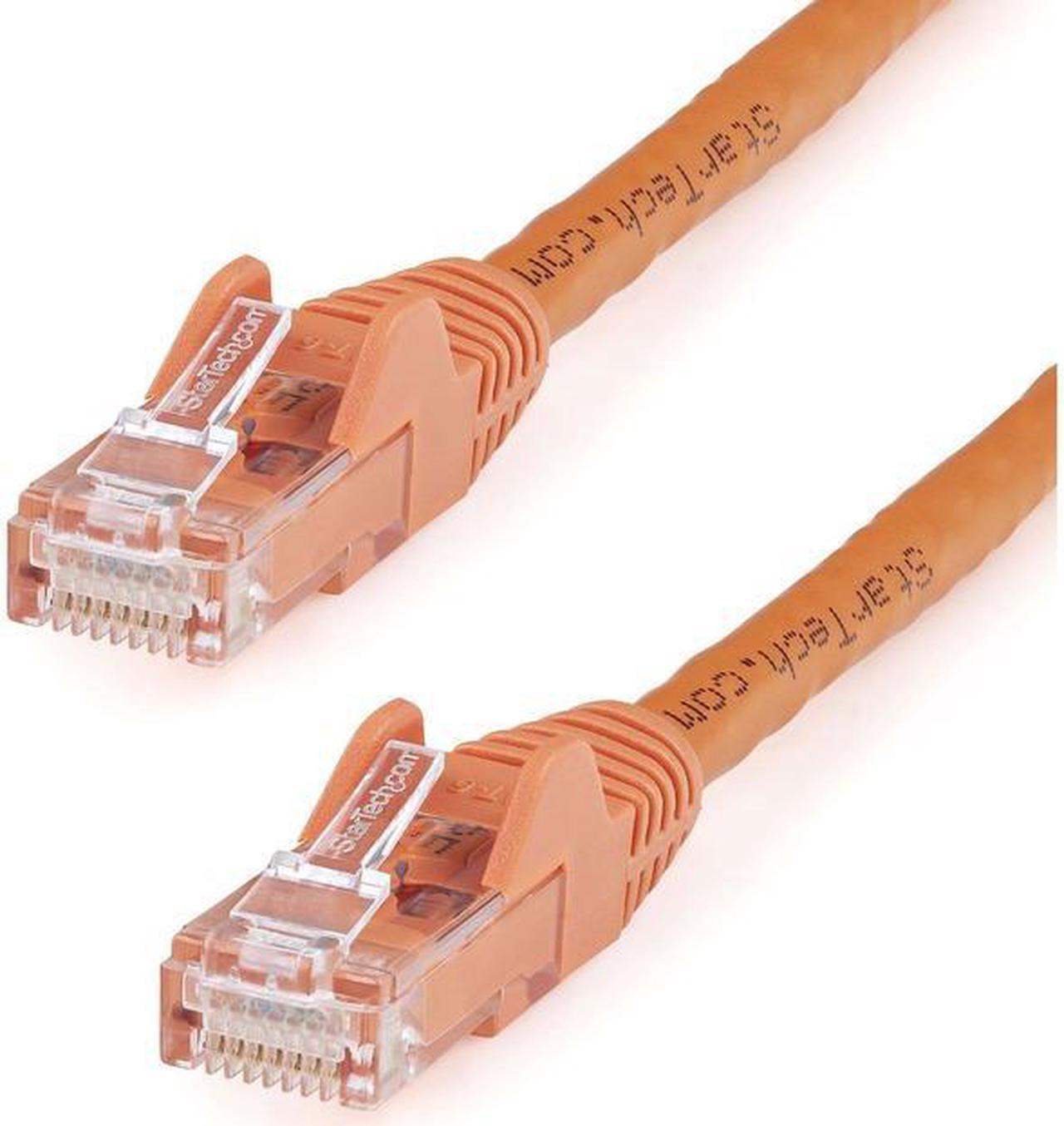 StarTech N6PATCH3OR 3 ft Orange Snagless Cat6 UTP Patch Cable