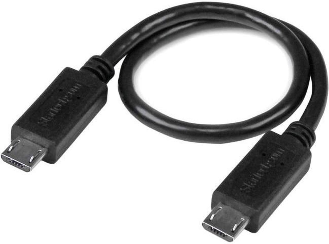 StarTech UUUSBOTG8IN 8in USB OTG Cable - Micro USB to Micro USB - M/M - USB OTG Adapter - 8 inch