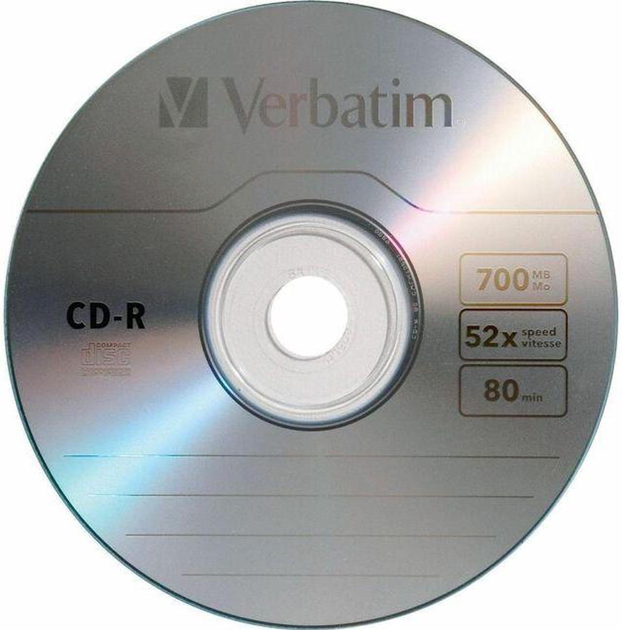 Alt view image 9 of 9 - Verbatim 700MB 52X CD-R Single Slim Jewel Case Disc Model 94776