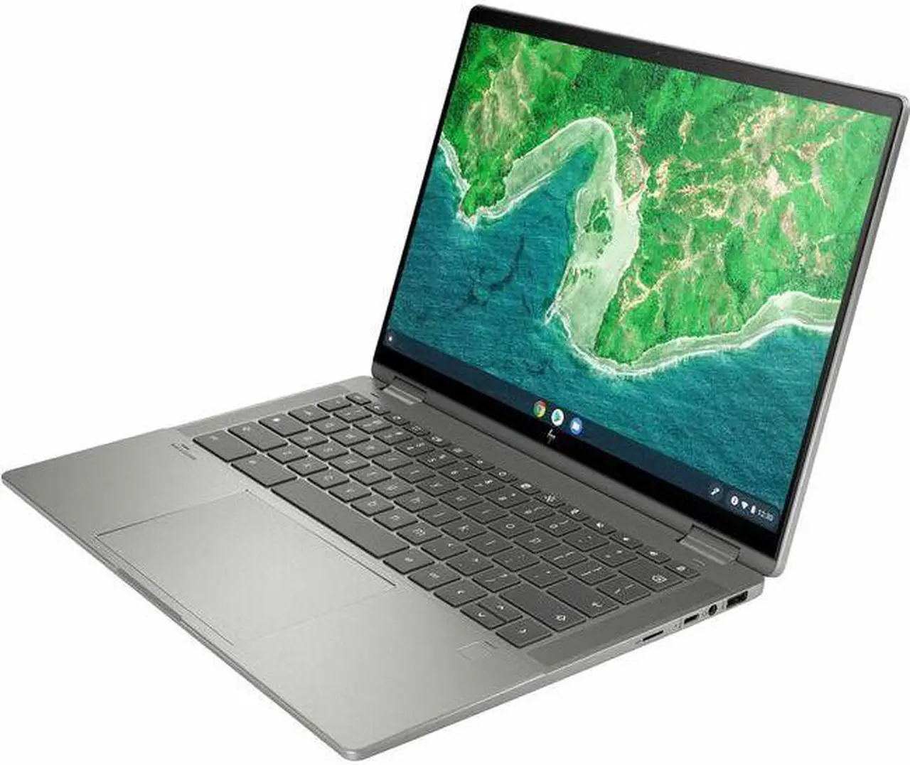 Alt view image 4 of 6 - HP Chromebook x360 14C-CD0013DX Intel Core i3-1215U 3.30GHz 8GB 128GB SSD 14" Touch (1920 x 1200) Chrome OS Mineral Silver