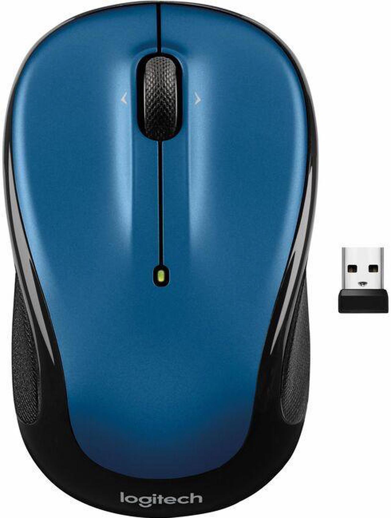 Logitech M325s Wireless Mouse, 2.4 GHz with USB Receiver, 1000 DPI Optical, Blue