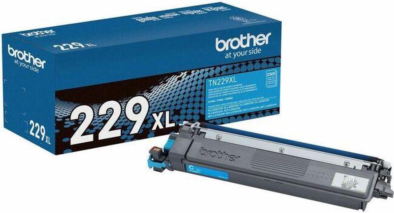 Brother Genuine TN229XLC High-yield Cyan Toner Cartridge