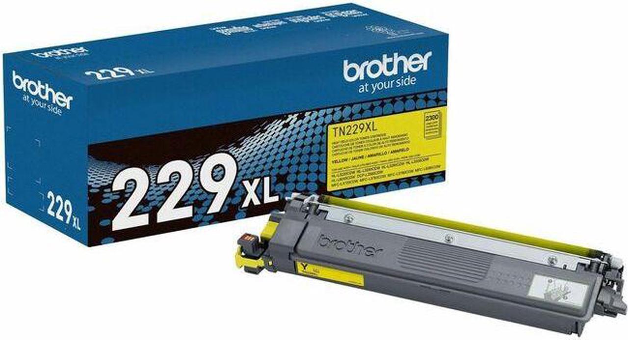 Brother Genuine TN229XLY High-yield Yellow Toner Cartridge