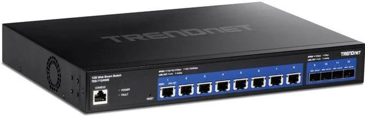 Alt view image 14 of 18 - TRENDnet TEG-7124WS,12-Port 10G Web Smart Switch