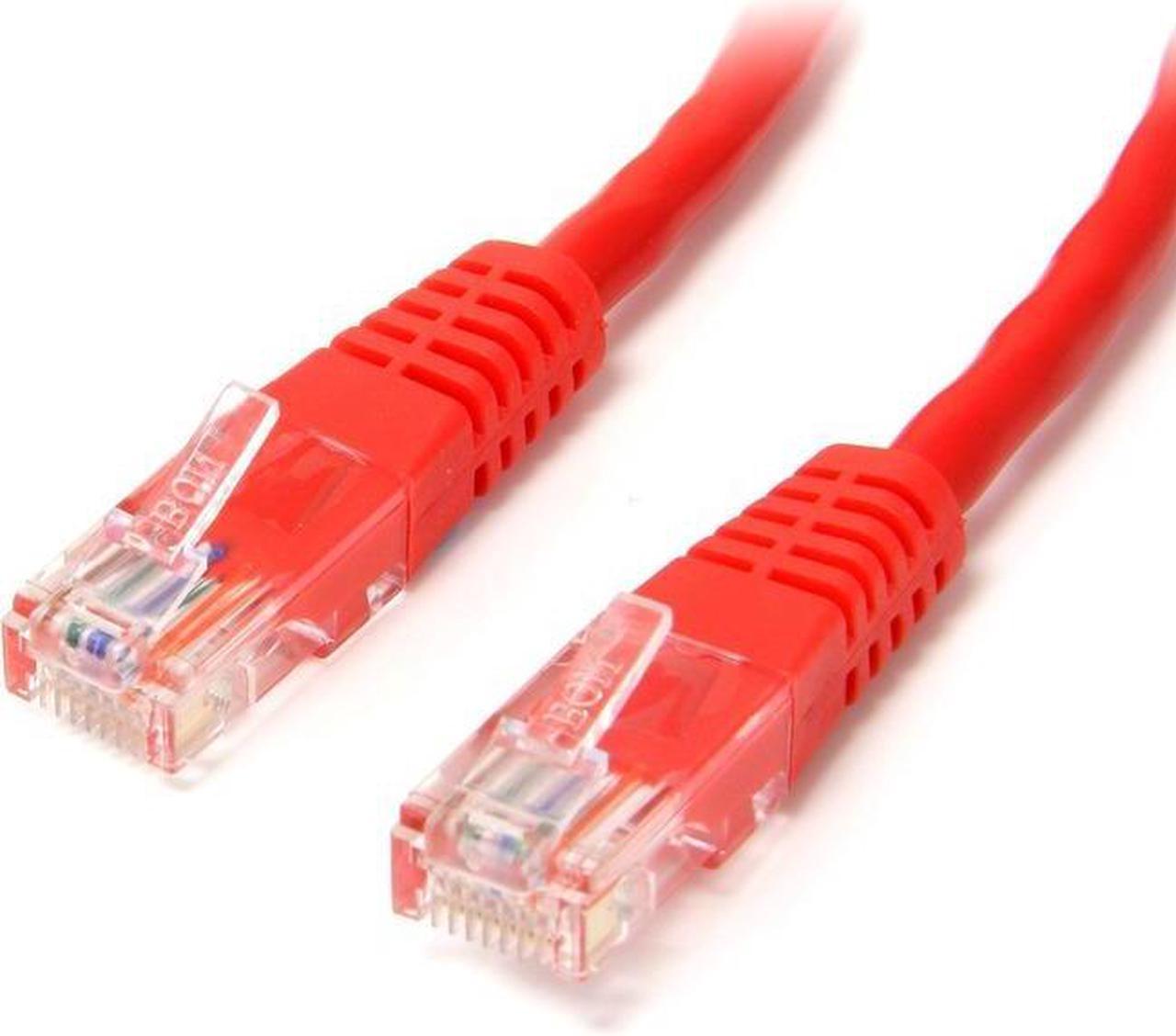 StarTech.com 15 ft Red Molded Cat5e UTP Patch Cable