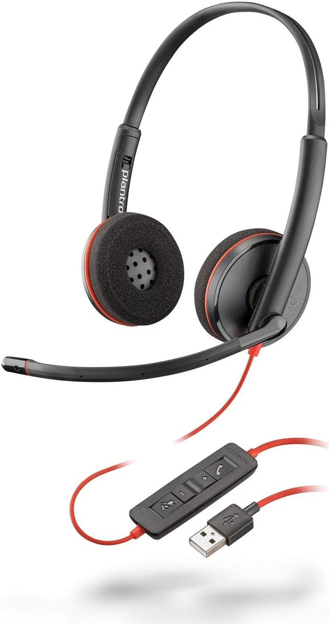 Alt view image 2 of 3 - Poly Blackwire C3220 Stereo On Ear Computer Headset, Black (209745-101)