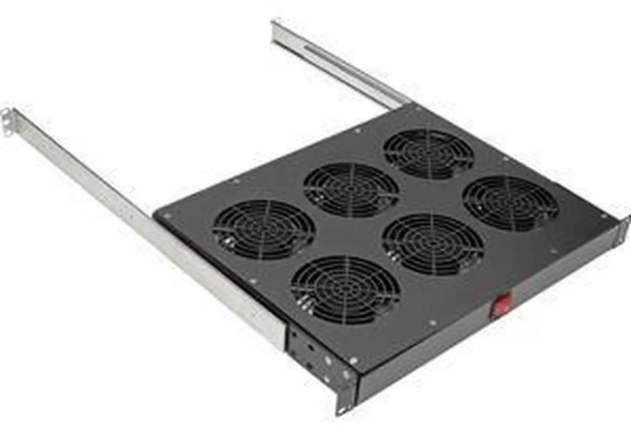 Alt view image 9 of 17 - Tripp Lite Fan Tray for 19in Racks - 6 120V High-Performance Fans - 576 CFM - C14 Inlet - 1URM SRFANTRAY6