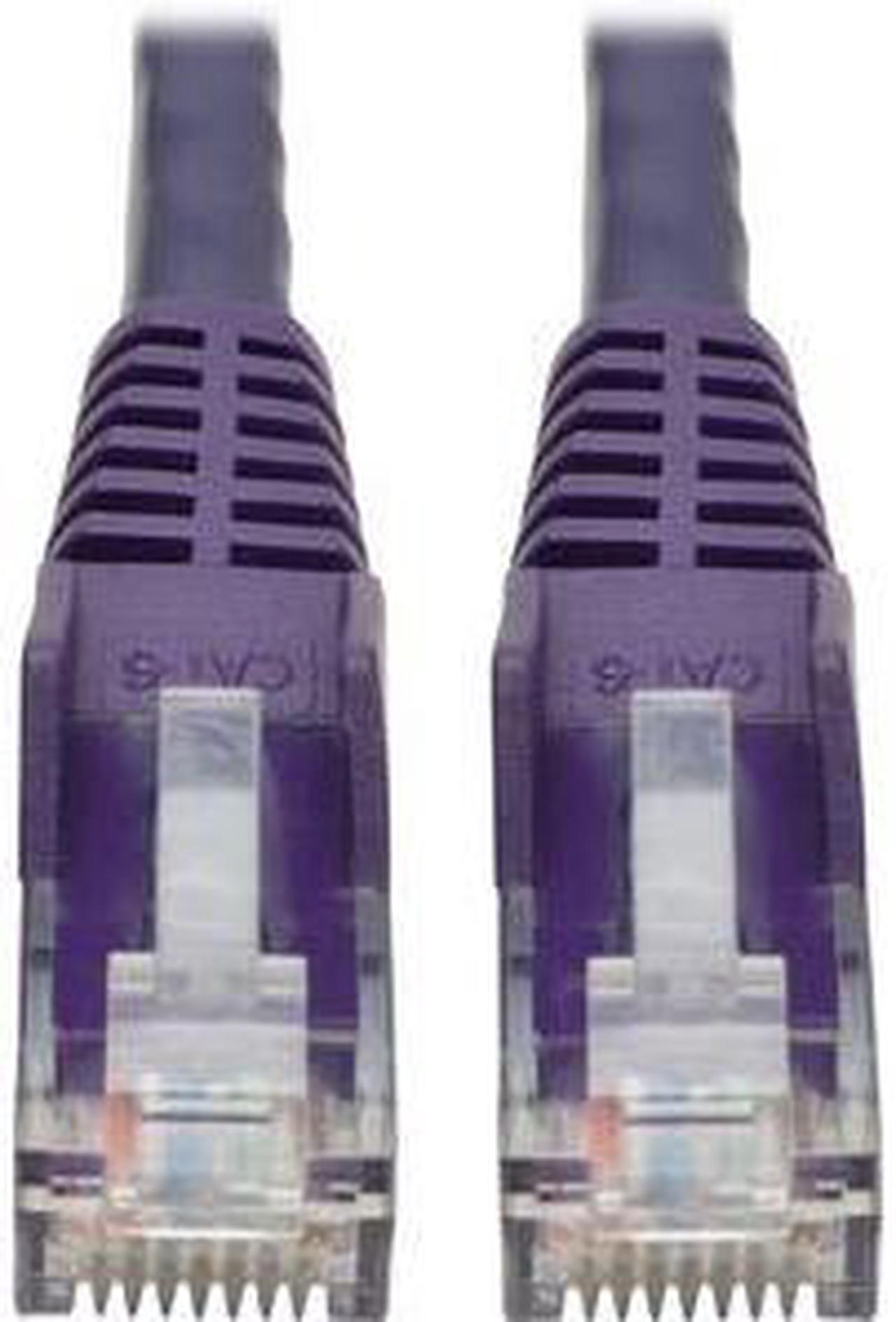 Alt view image 14 of 14 - TRIPP LITE N201-015-PU 15 ft. Cat 6 Purple Snagless Molded UTP Patch Cable (RJ45 M/M)