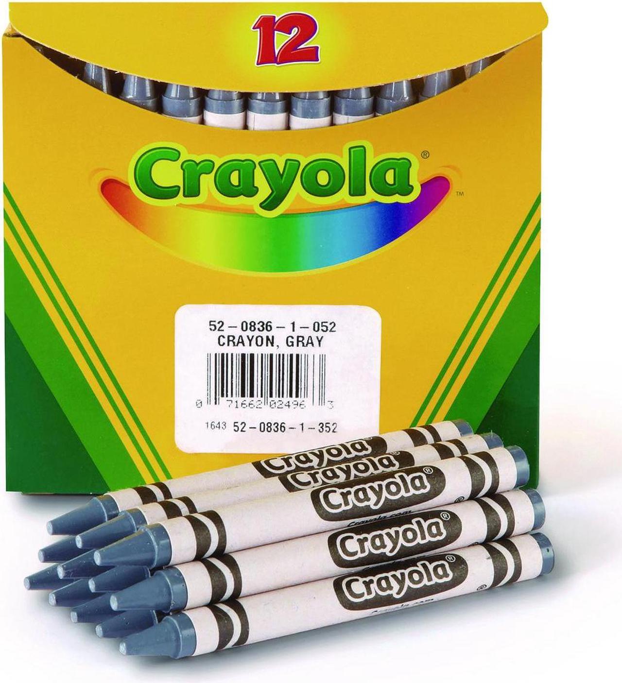 Alt view image 8 of 8 - Crayola Regular Crayon Single Color Refill Pack of 12 - Gray 52-0836-052