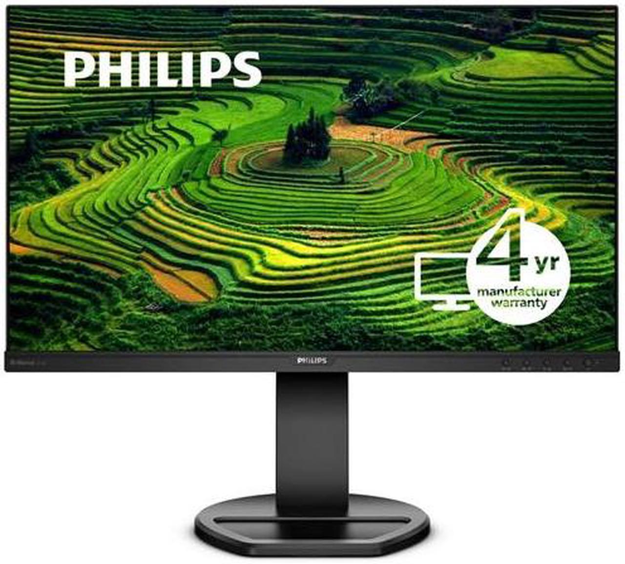 Alt view image 9 of 16 - Philips B-Line 241B8QJEB 24" Class Full HD LED Monitor - 16:9 - Textured Black - TAA Compliant - 23.8" Viewable - In-plane Switching (IPS) Technology - WLED Backlight - 1920 x 1080 - 16.7 Mi