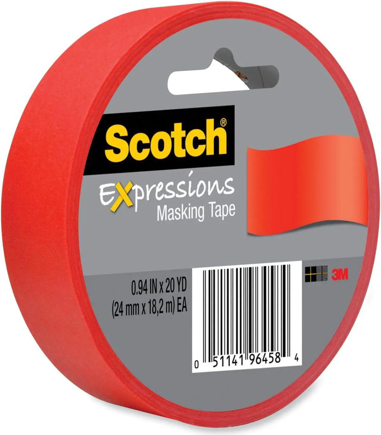 Alt view image 8 of 8 - Scotch Expressions Masking Tape .94" x 20 yds. Red (3437-PRD) 200578