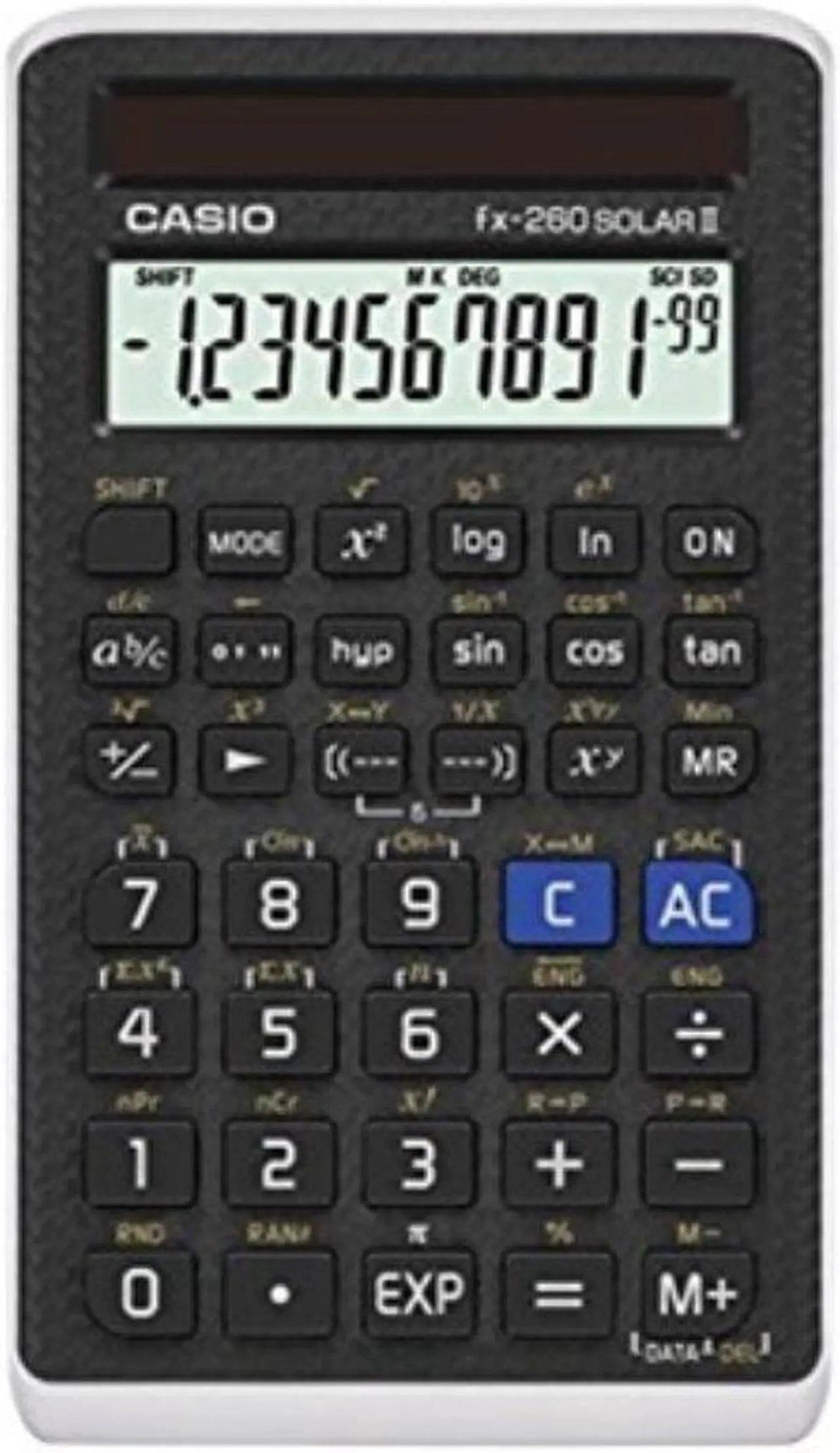 Alt view image 2 of 2 - Casio FX-260 Solar All-Purpose Scientific Calculator 12-Digit LCD FX260SLRII