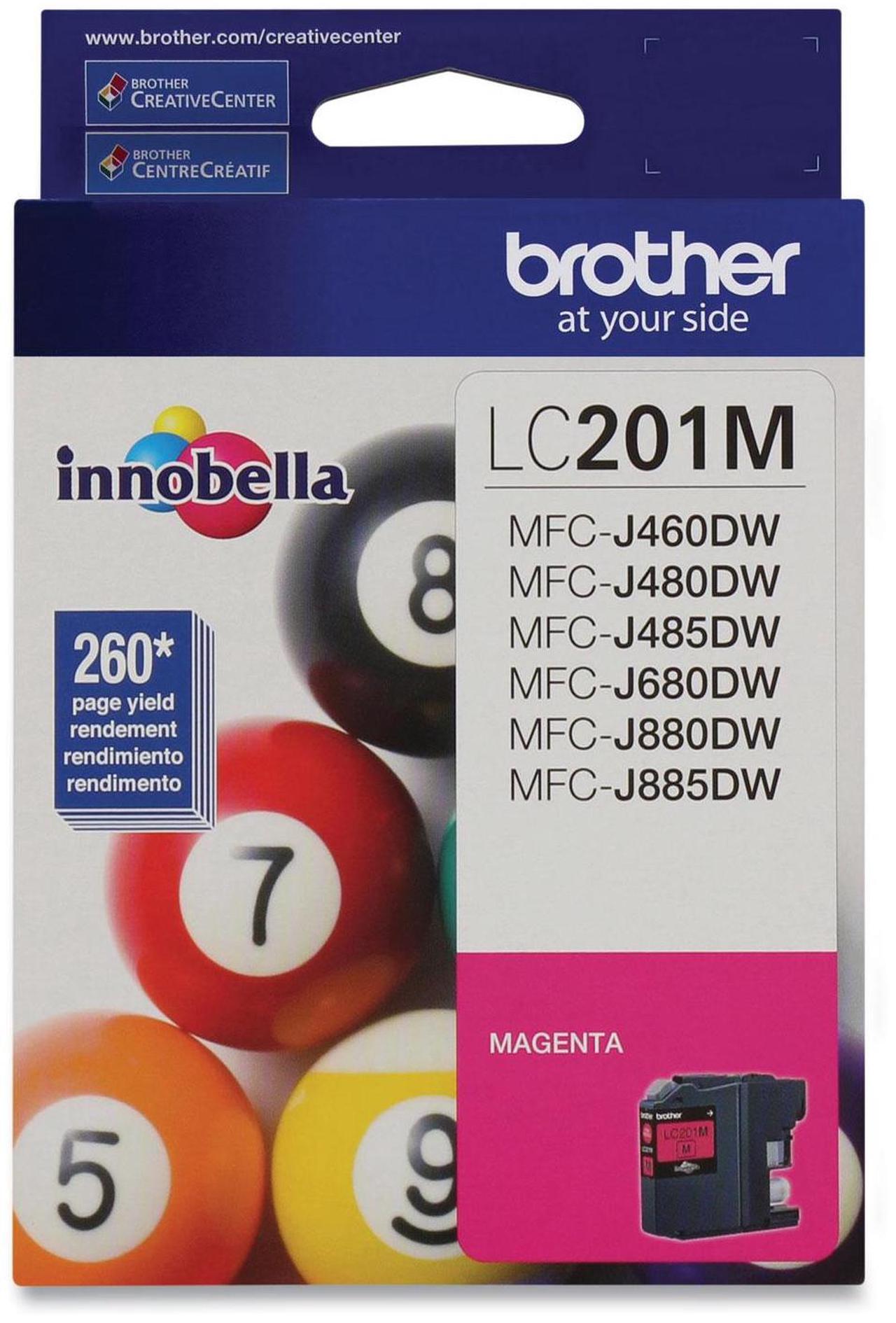 Alt view image 14 of 14 - Brother Magenta Ink Cartridge (260 Yield) LC201M