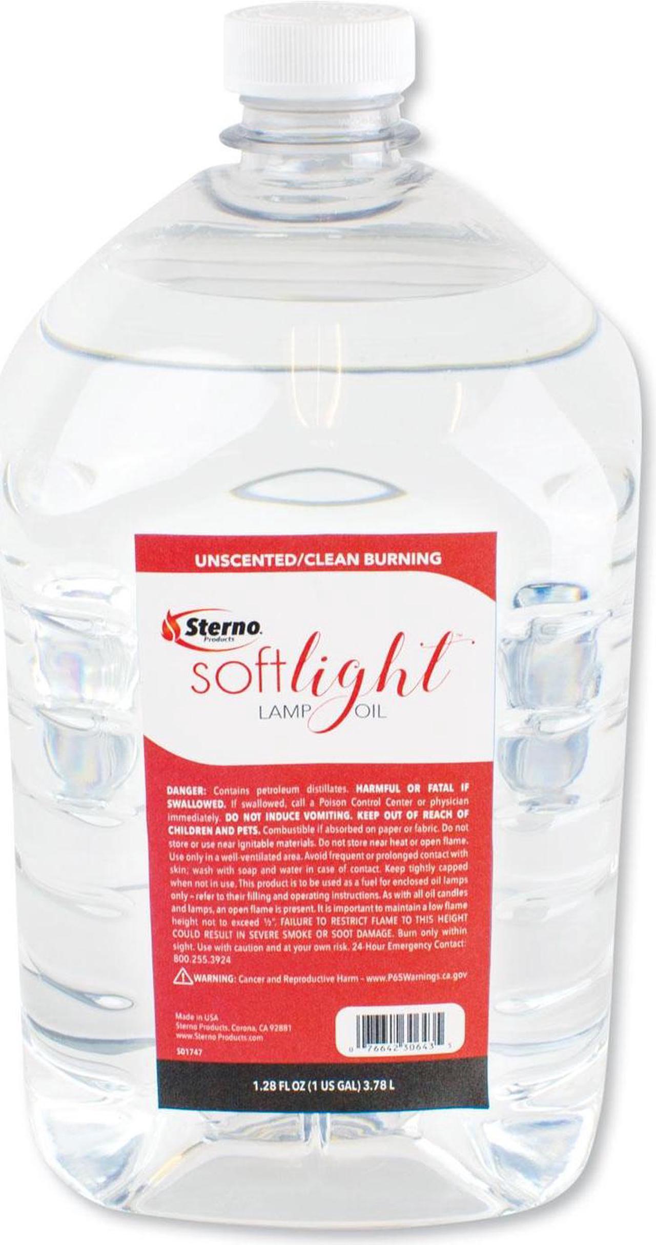 Alt view image 3 of 3 - Sterno Soft Light Liquid Wax Lamp Oil Clear Gallon 4 per Carton (STE30644)