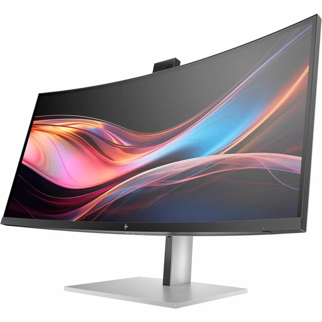 Alt view image 11 of 11 - HP 734pm 34" Class Webcam UW-QHD Curved Screen LED Monitor - 21:9 - 34" Viewable - In-plane Switching (IPS) Black Technology - Edge LED Backlight - 3440 x 1440 - FreeSync Premium - 400 Nit -