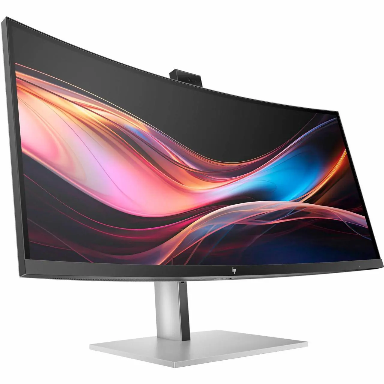 Alt view image 9 of 11 - HP 734pm 34" Class Webcam UW-QHD Curved Screen LED Monitor - 21:9 - 34" Viewable - In-plane Switching (IPS) Black Technology - Edge LED Backlight - 3440 x 1440 - FreeSync Premium - 400 Nit -
