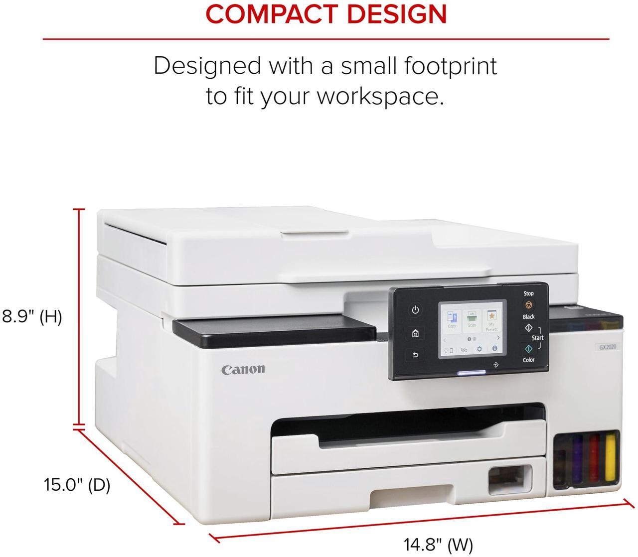 Alt view image 19 of 20 - Canon MAXIFY GX2020 Inkjet Printer Print Scan Copy Fax (6171C002)