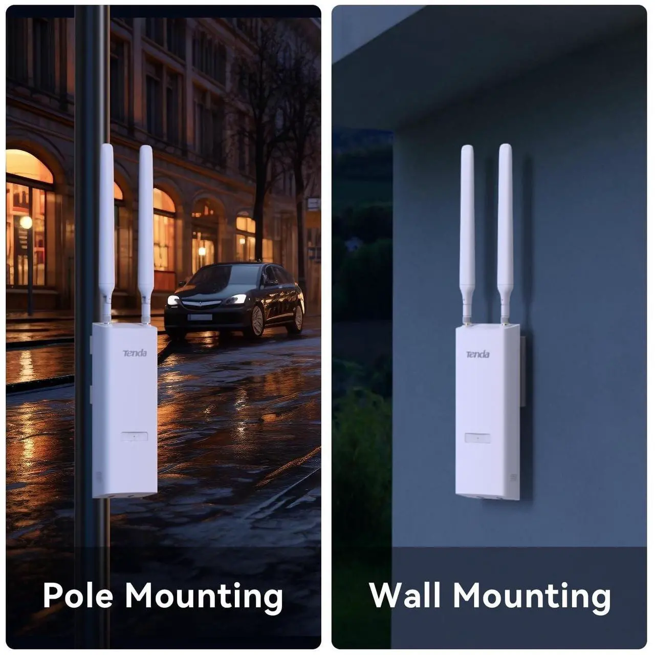 Alt view image 14 of 15 - Tenda OAP1200 Dual Band IEEE 802.11 a/b/g/n/ac 1.14 Gbit/s Wireless Access Point - Indoor/Outdoor - 2.40 GHz, 5 GHz - 2 x External Antenna(s) - External - MIMO Technology - Multi User MIMO - 1 x Netwo