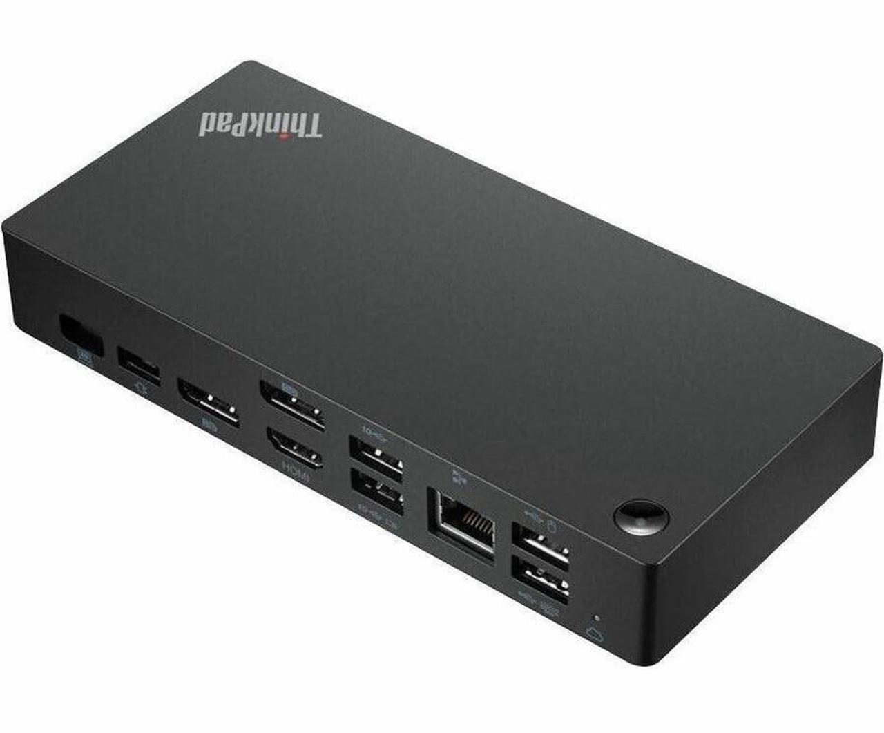 Alt view image 10 of 15 - Lenovo ThinkPad 40BN Docking Station - for Notebook/Monitor - Charging Capability - 135 W - USB Type C - 2 Displays Supported - 4K @ 60Hz, 4K UHD, 4K - 3840 x 2160 - 6 x USB Ports - 2 x USB 2.0 - 5 x