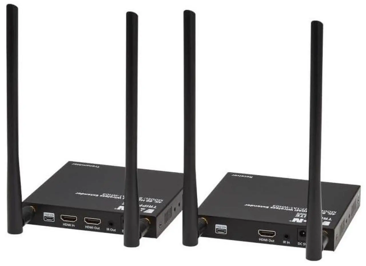 Alt view image 13 of 15 - Eaton Tripp Lite Series HDMI over Wireless Extender Kit w IR, 4K 60 Hz, Wireless HDMI, Switchable Channel, Up to 164 ft. (50 m) - 164.04 ft Range - 1 x HDMI In - 2 x HDMI Out - 1 - 1 - 1080p, 720p - 4