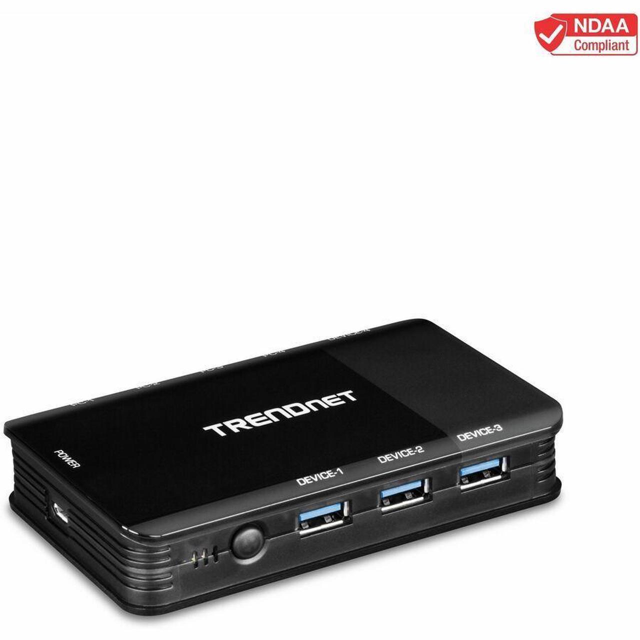 Alt view image 16 of 20 - TRENDnet TK-U404  4 Computer 4-Port USB 3.1 Sharing Switch