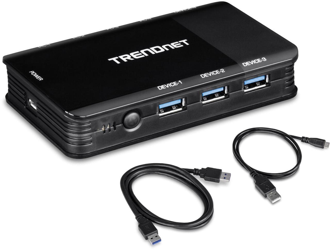 Alt view image 20 of 20 - TRENDnet TK-U404  4 Computer 4-Port USB 3.1 Sharing Switch