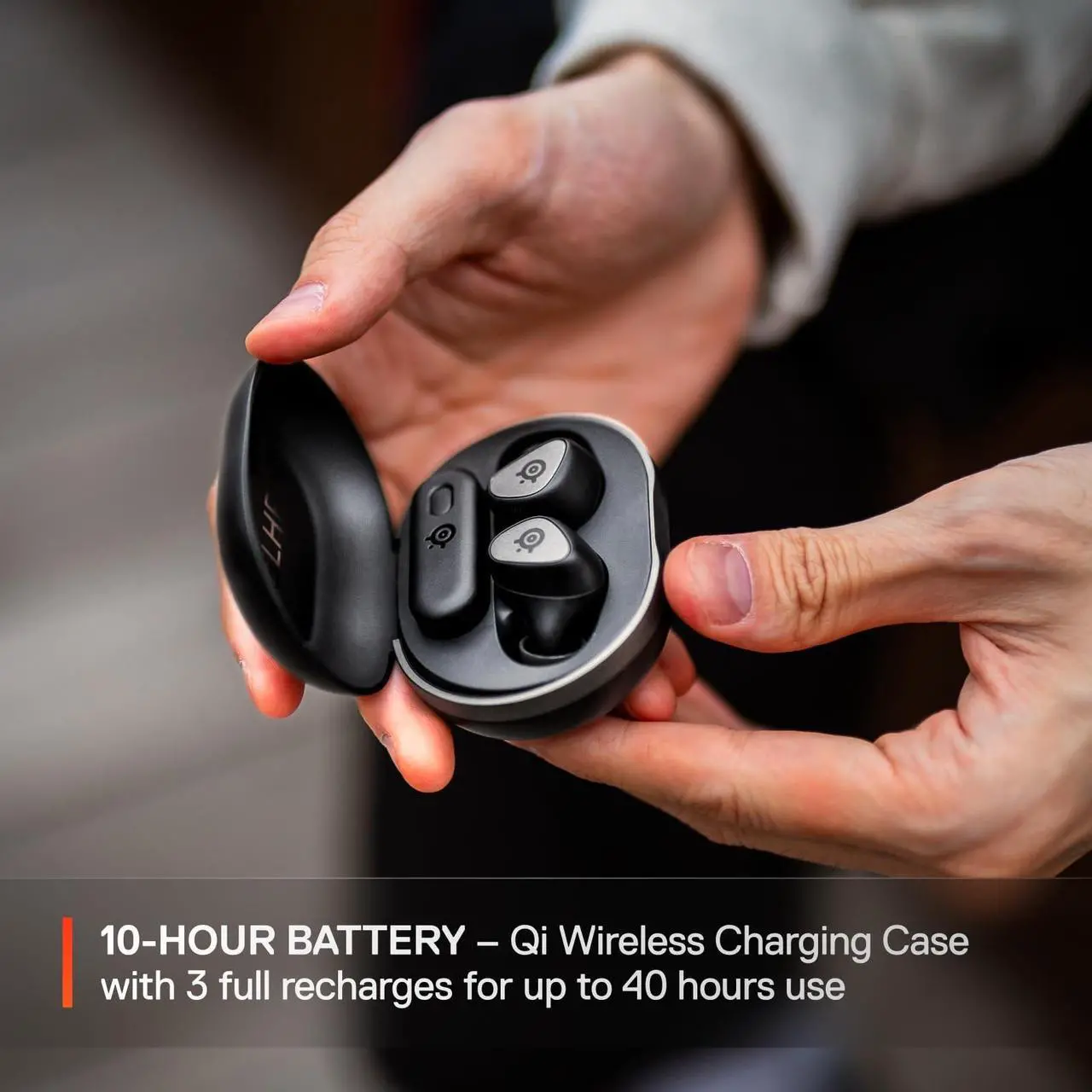Alt view image 7 of 7 - SteelSeries Arctis GameBuds True Wireless Noise Cancelling Earbuds, Black