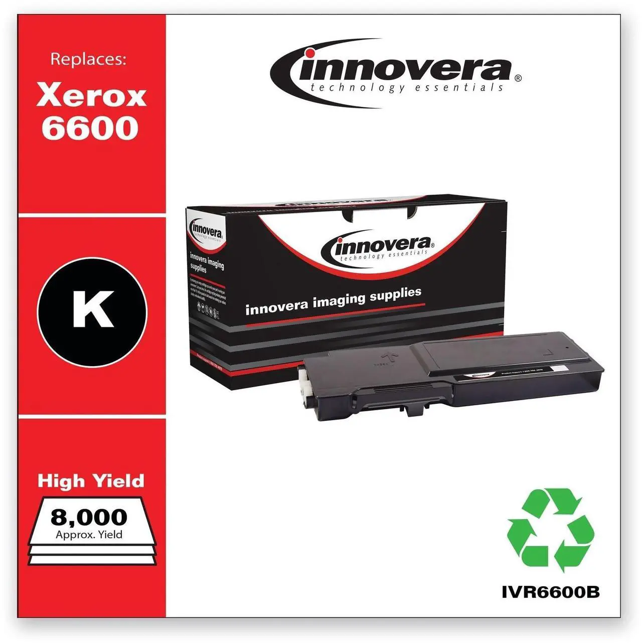 Alt view image 10 of 14 - Innovera 6600B, 6600C, 6600M, 6600Y Toner - IVR6600B
