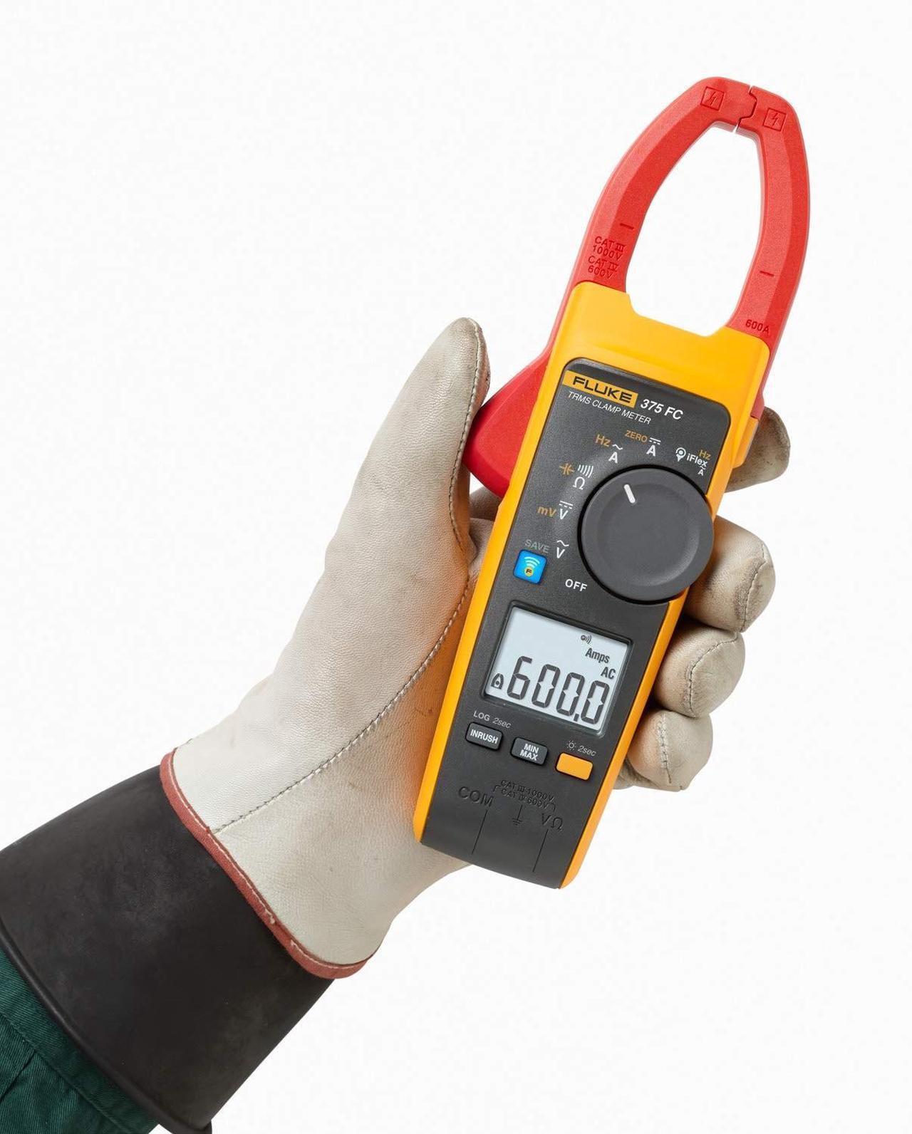 Alt view image 15 of 17 - Fluke - FLUKE-375/FC - FLUKE-375 FC - Clamp Meter, Auto, True RMS, 600 A AC, 1 kV AC, 1 kV DC, 34 mm Jaw Opening Max.