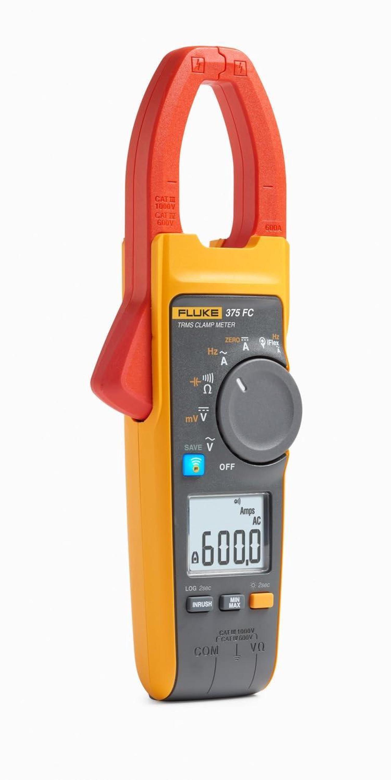 Alt view image 16 of 17 - Fluke - FLUKE-375/FC - FLUKE-375 FC - Clamp Meter, Auto, True RMS, 600 A AC, 1 kV AC, 1 kV DC, 34 mm Jaw Opening Max.
