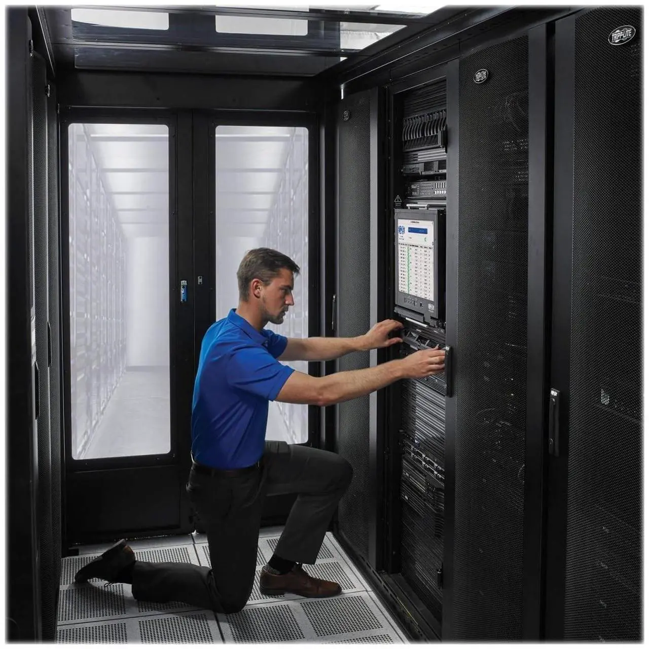 Alt view image 9 of 11 - Tripp Lite Roof Panel Kit for Hot/Cold Aisle Containment System - Standard 600 mm Racks