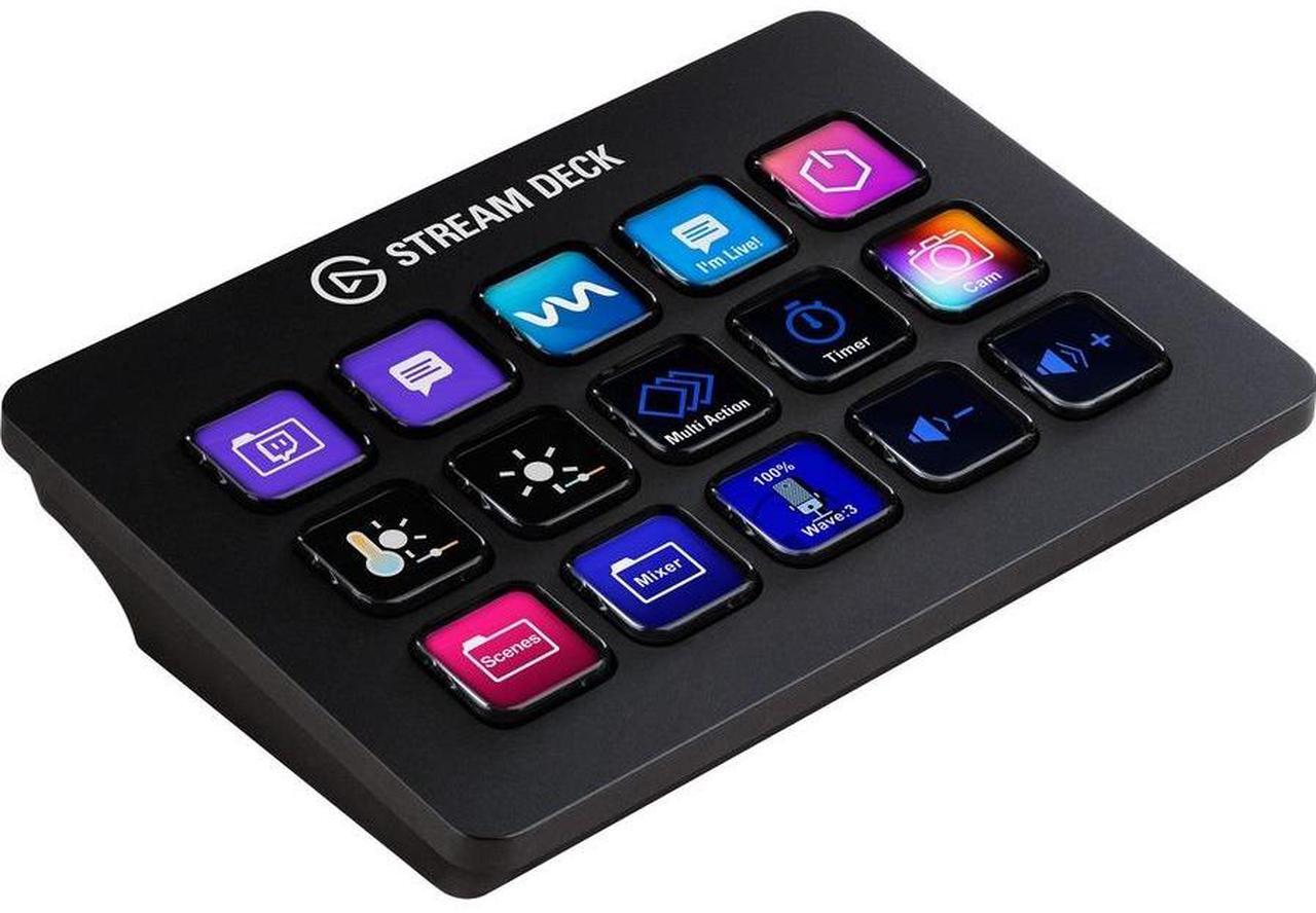 Alt view image 5 of 20 - Elgato Stream Deck MK.2 10GBA9901 Full-size Wired USB Keypad with 15 Customizable LCD keys Model 10GBA9901
