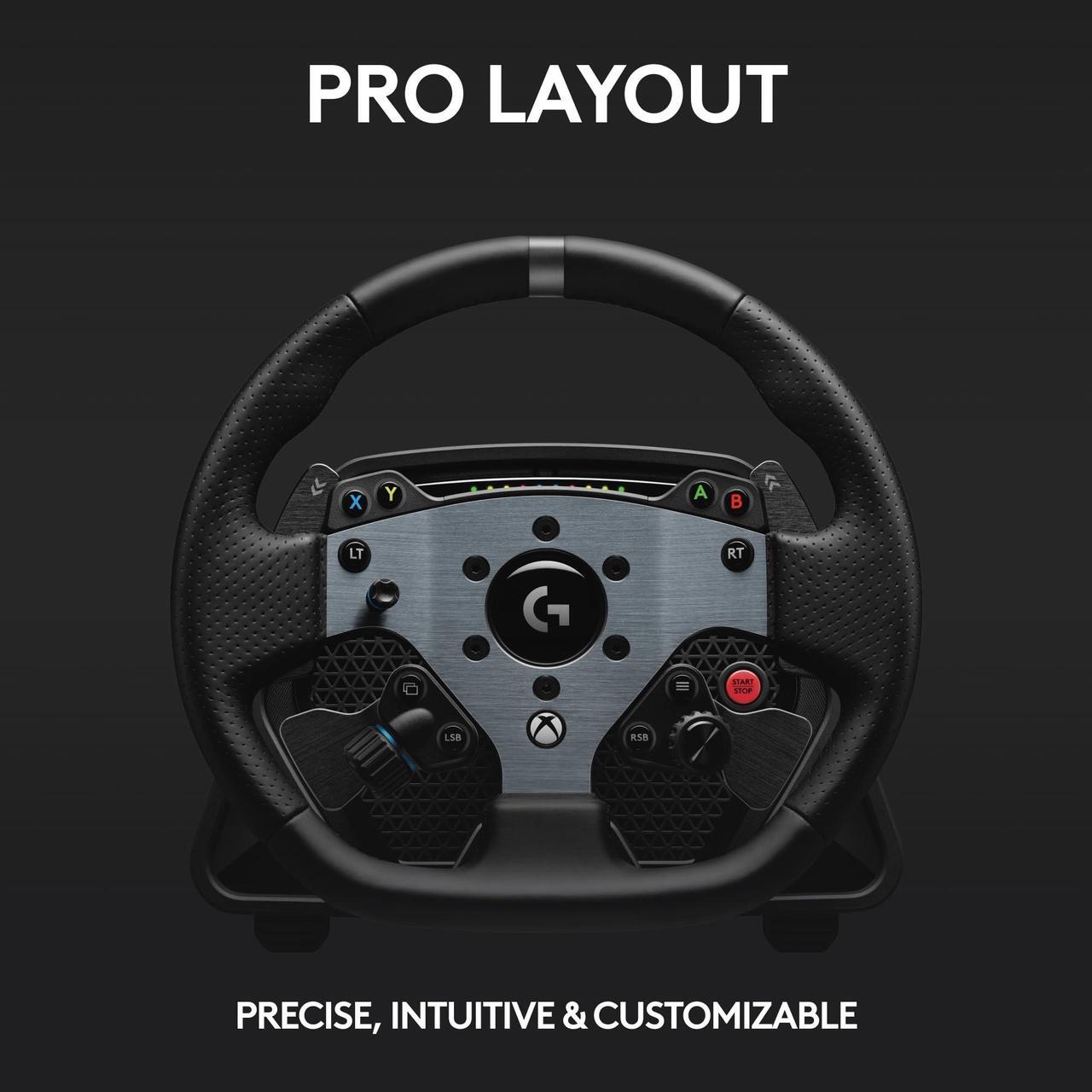 Alt view image 11 of 14 - Logitech G Pro Racing Wheel - Cable - USB - Xbox, PC, PlayStation - Black