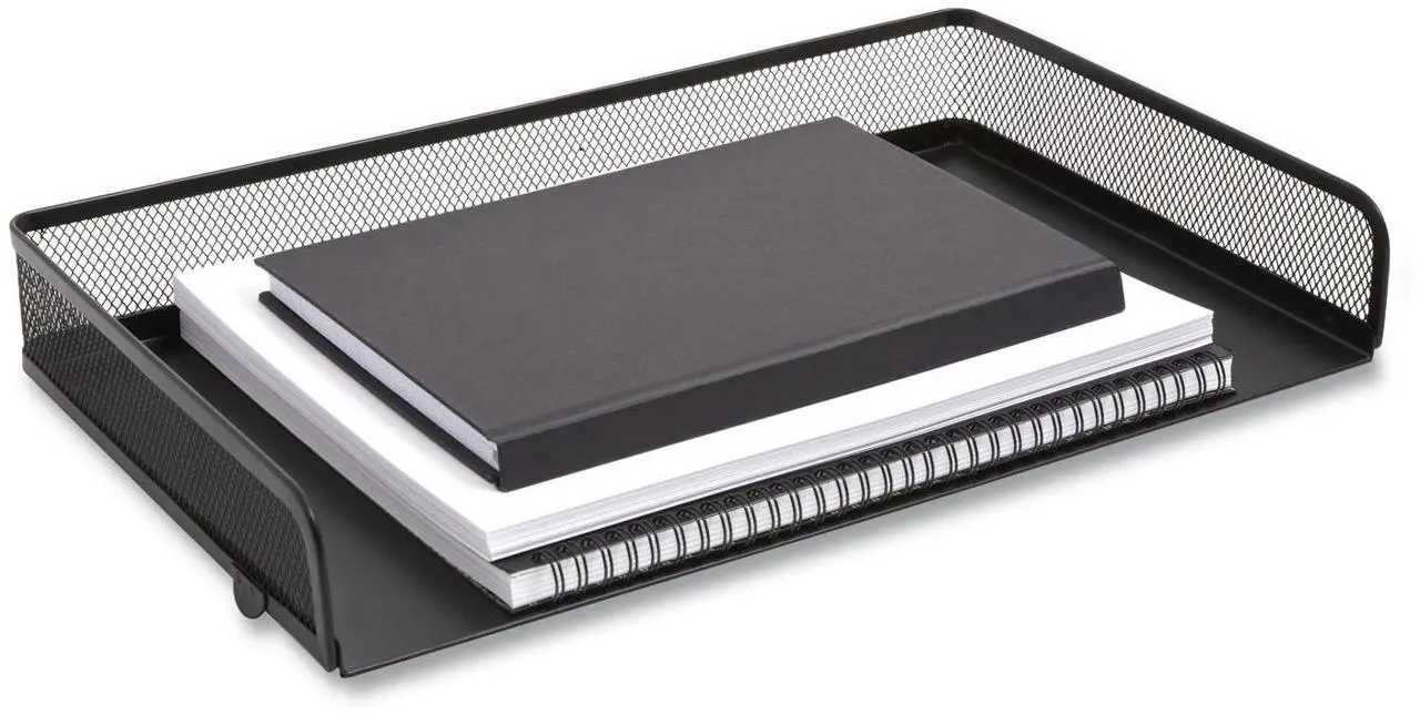 Main image of TruRed Wire Mesh Document Tray Legal Matte Black TR57564CC