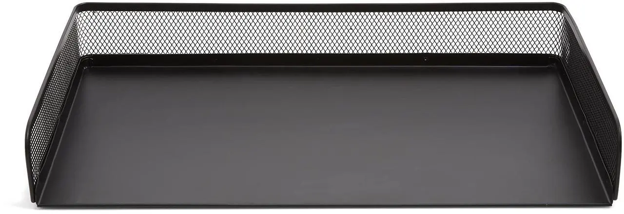Alt view image 2 of 4 - TruRed Wire Mesh Document Tray Legal Matte Black TR57564CC